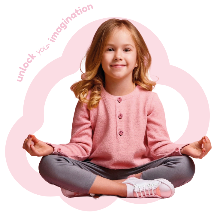 Rainbow, lavender and soft pink clouds – symbolic imagery of calm and imagination used in children’s mindfulness sessions at Wimbledon Park, London
