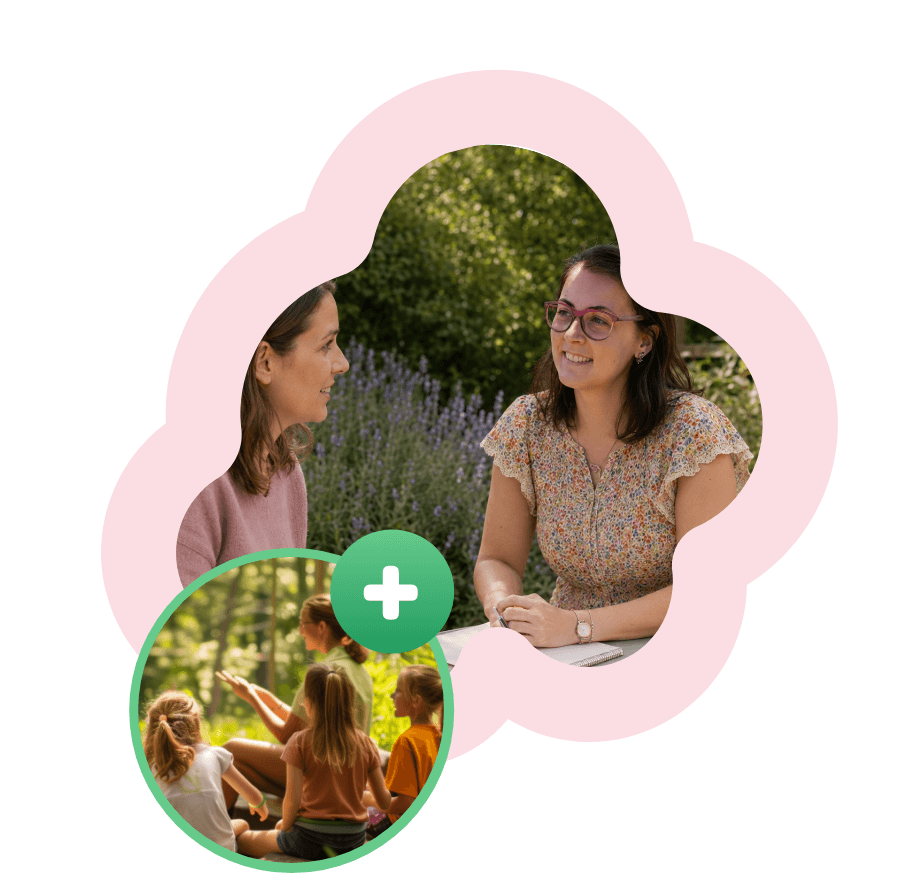 Parent consultation and small-group mindfulness sessions for children at Little Dreamers Place.